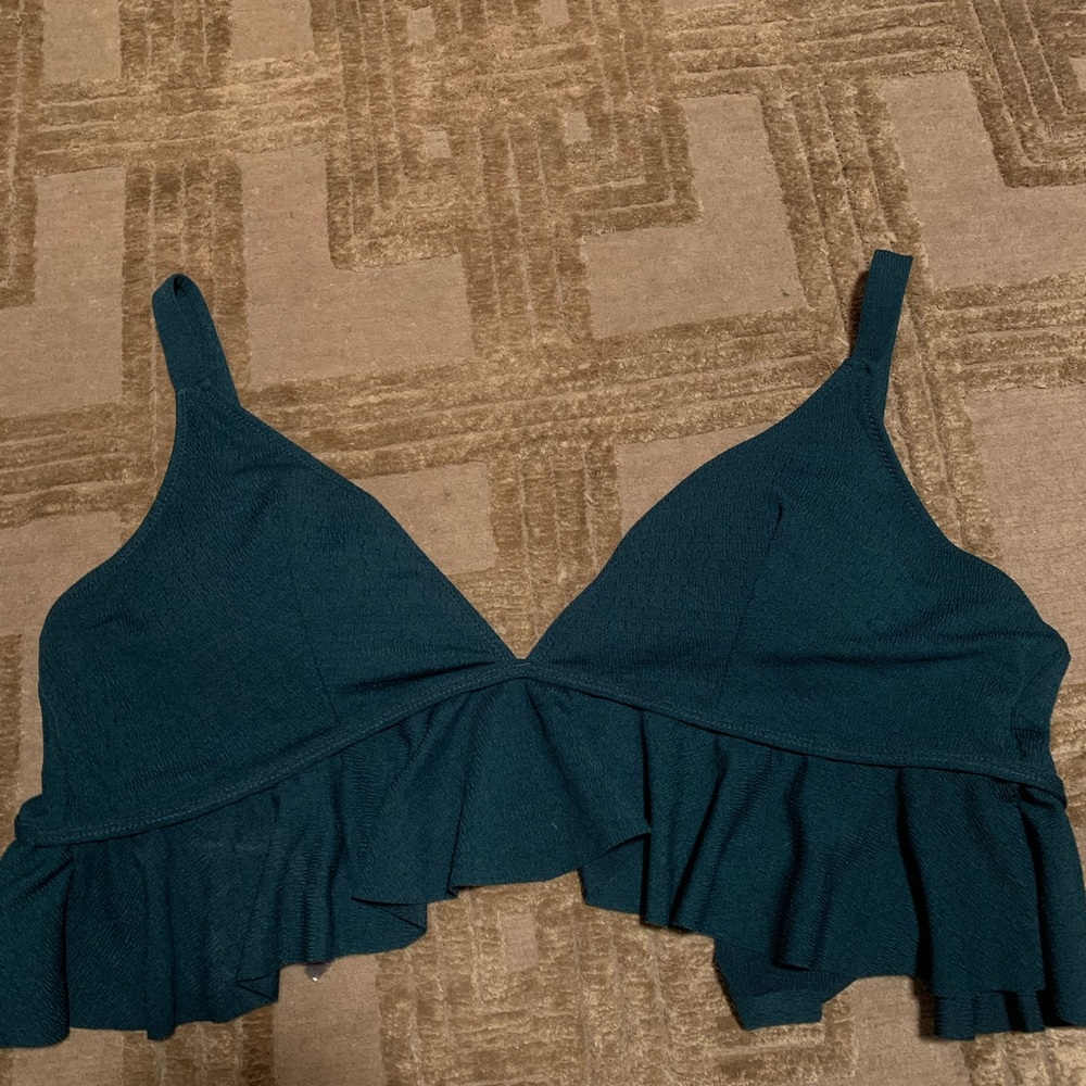 Green tube top (ish) bathing suit!